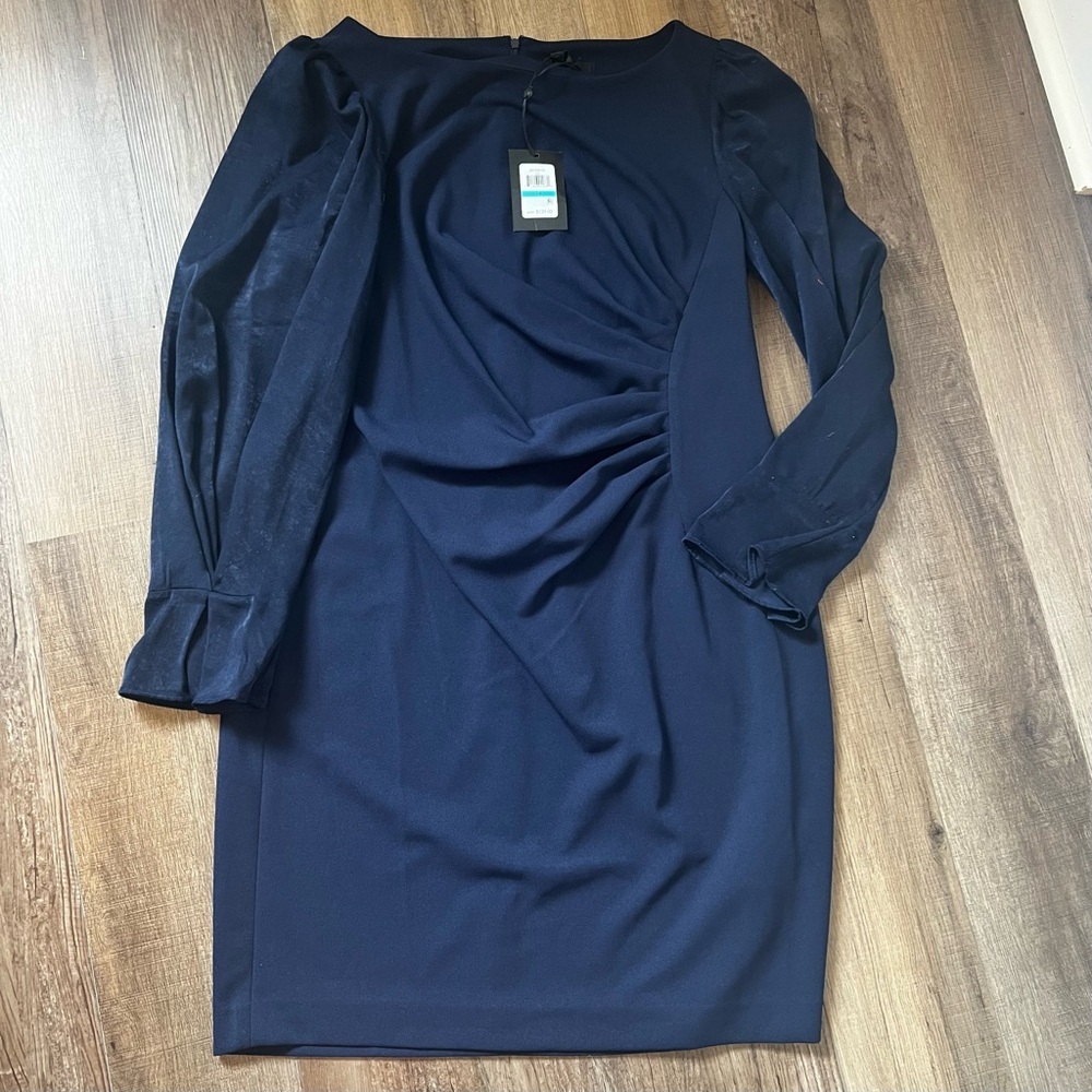 NWT DKNY Navy Long Sleeve Dress